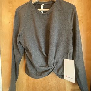 NWT size 8 - Tuck and Gather Pullover - gray